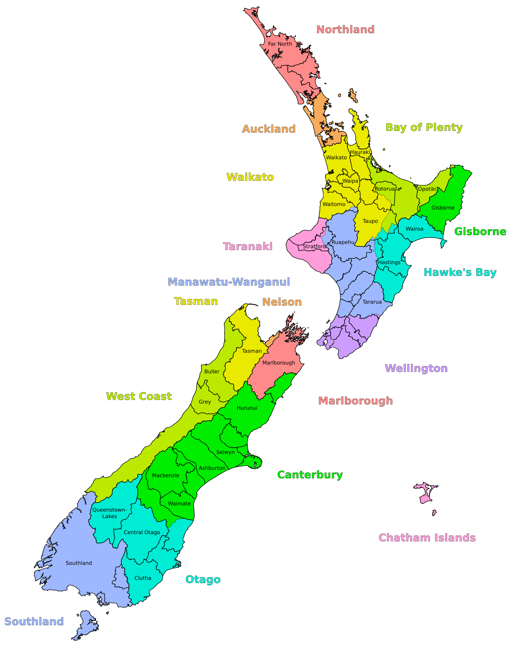 New Zealand Map